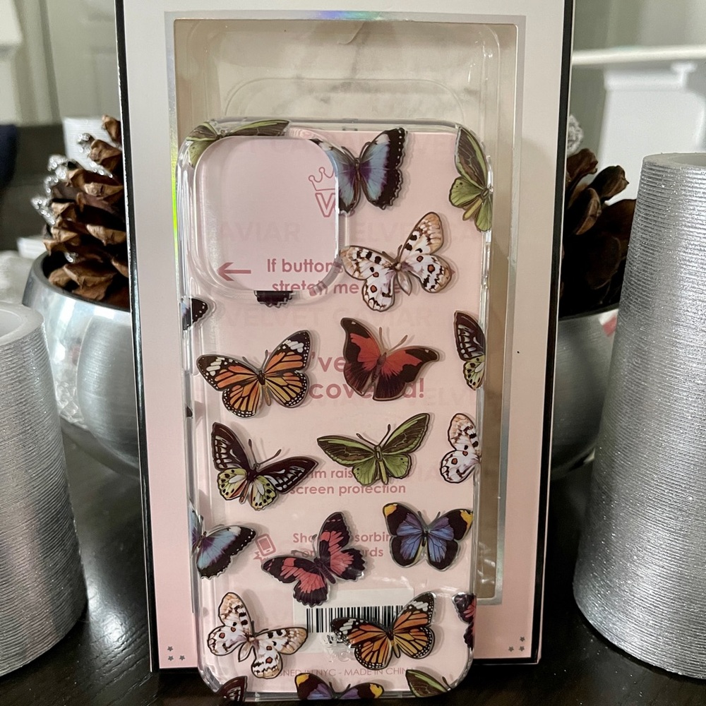 Butterfly Clear iPhone 12 Pro Max Case New